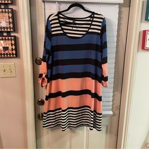 Jessica Simpson Striped Dress 1x NWT***